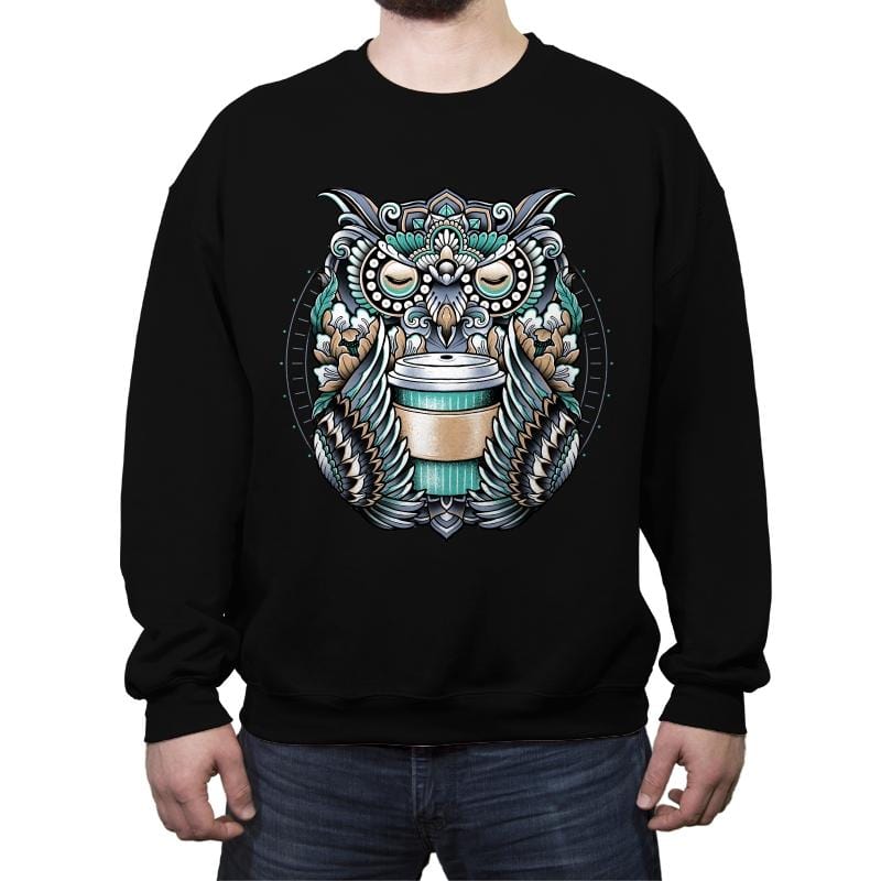 Coffee Spirit - Crew Neck Sweatshirt Crew Neck Sweatshirt RIPT Apparel Small / Black