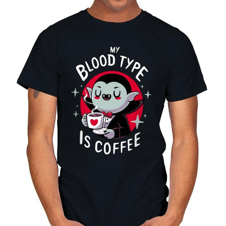Coffee Vampire - Mens T-Shirts RIPT Apparel Small / Black