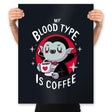 Coffee Vampire - Prints Posters RIPT Apparel 18x24 / Black