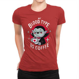 Coffee Vampire - Womens Premium T-Shirts RIPT Apparel Small / Red