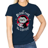 Coffee Vampire - Womens T-Shirts RIPT Apparel Small / Navy