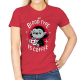 Coffee Vampire - Womens T-Shirts RIPT Apparel Small / Red