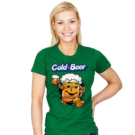 Cold Beer - Womens T-Shirts RIPT Apparel