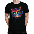 Colorful Cat - Mens Premium T-Shirts RIPT Apparel Small / Black