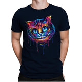 Colorful Cat - Mens Premium T-Shirts RIPT Apparel Small / Midnight Navy