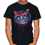 Colorful Cat - Mens T-Shirts RIPT Apparel Small / Black