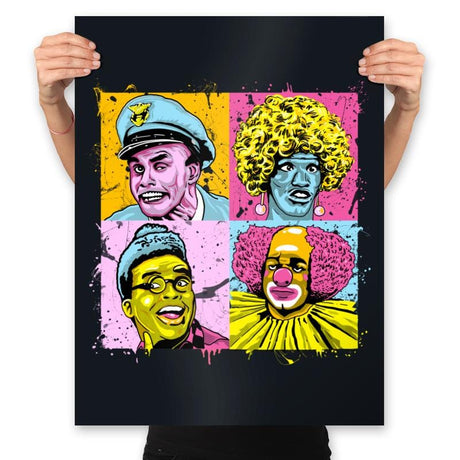 Colorful Characters - Best Seller - Prints Posters RIPT Apparel 18x24 / Black