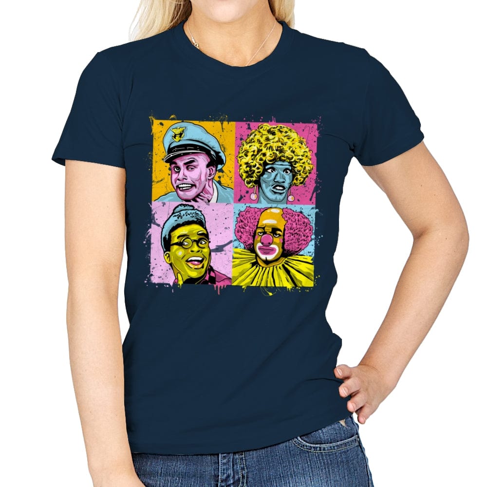 Colorful Characters - Best Seller - Womens T-Shirts RIPT Apparel Small / Navy