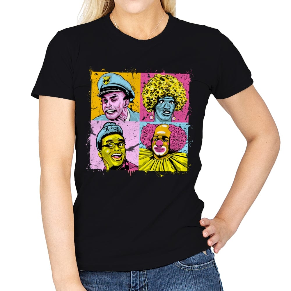 Colorful Characters - Womens T-Shirts RIPT Apparel Small / Black
