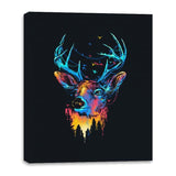 Colorful Deer - Canvas Wraps Canvas Wraps RIPT Apparel 16x20 / Black