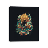 Colorful Dragon - Best Seller - Canvas Wraps Canvas Wraps RIPT Apparel 11x14 / Black