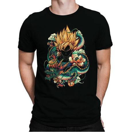 Colorful Dragon - Best Seller - Mens Premium T-Shirts RIPT Apparel Small / Black