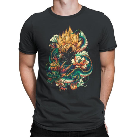 Colorful Dragon - Best Seller - Mens Premium T-Shirts RIPT Apparel Small / Heavy Metal