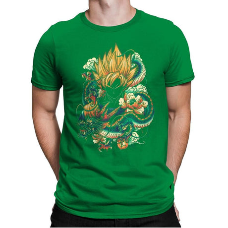 Colorful Dragon - Best Seller - Mens Premium T-Shirts RIPT Apparel Small / Kelly