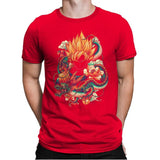 Colorful Dragon - Best Seller - Mens Premium T-Shirts RIPT Apparel Small / Red