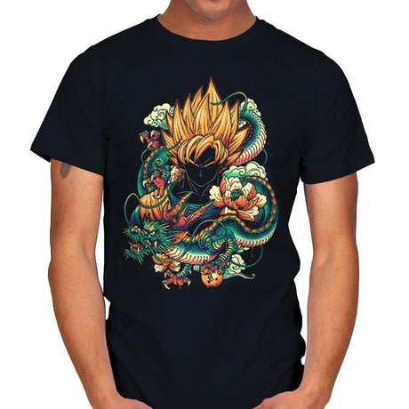Colorful Dragon - Best Seller - Mens T-Shirts RIPT Apparel Small / Black