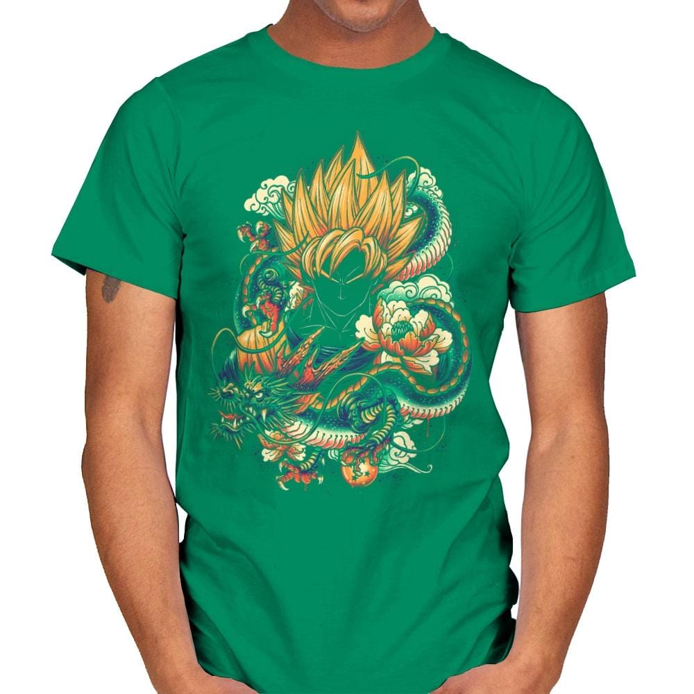 Colorful Dragon - Best Seller - Mens T-Shirts RIPT Apparel Small / Kelly