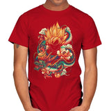 Colorful Dragon - Best Seller - Mens T-Shirts RIPT Apparel Small / Red