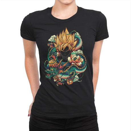 Colorful Dragon - Best Seller - Womens Premium T-Shirts RIPT Apparel Small / Black