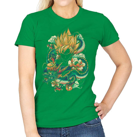 Colorful Dragon - Best Seller - Womens T-Shirts RIPT Apparel Small / Irish Green