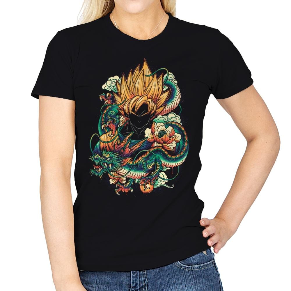 Colorful Dragon - Womens T-Shirts RIPT Apparel Small / Black
