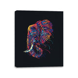 Colorful Elephant - Canvas Wraps Canvas Wraps RIPT Apparel 11x14 / Black