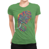 Colorful Elephant - Womens Premium T-Shirts RIPT Apparel Small / Kelly