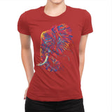 Colorful Elephant - Womens Premium T-Shirts RIPT Apparel Small / Red