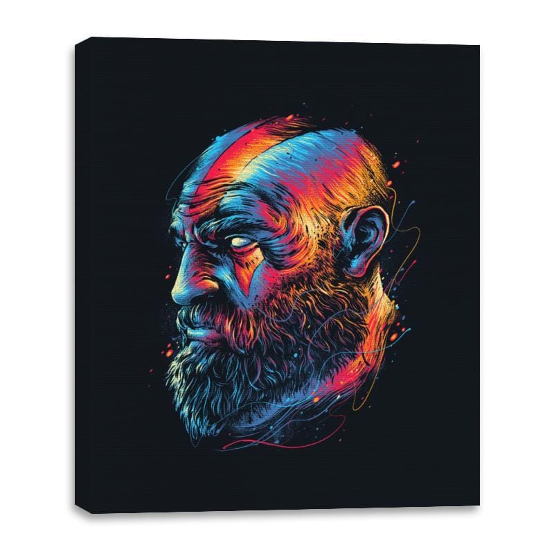 Colorful Man - Canvas Wraps Canvas Wraps RIPT Apparel 16x20 / Black