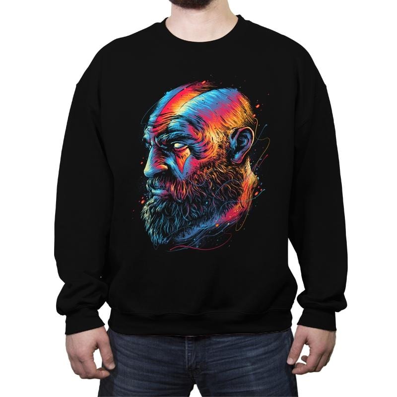 Colorful Man - Crew Neck Sweatshirt Crew Neck Sweatshirt RIPT Apparel Small / Black