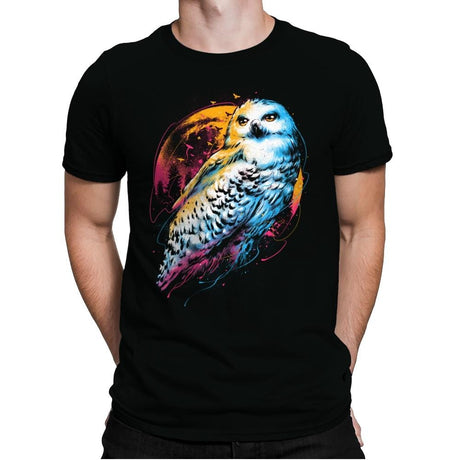 Colorful Owl - Mens Premium T-Shirts RIPT Apparel Small / Black
