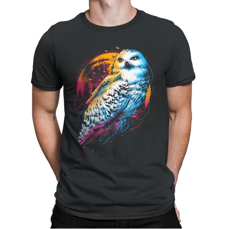 Colorful Owl - Mens Premium T-Shirts RIPT Apparel Small / Heavy Metal