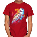 Colorful Owl - Mens T-Shirts RIPT Apparel Small / Red