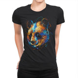 Colorful Panda - Womens Premium T-Shirts RIPT Apparel Small / Black