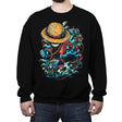 Colorful Pirate - Crew Neck Sweatshirt Crew Neck Sweatshirt RIPT Apparel Small / Black