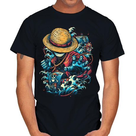 Colorful Pirate - Mens T-Shirts RIPT Apparel Small / Black