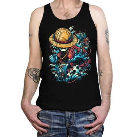 Colorful Pirate - Tanktop Tanktop RIPT Apparel X-Small / Black