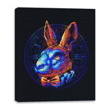 Colorful Rabbit - Canvas Wraps Canvas Wraps RIPT Apparel 16x20 / Black