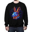 Colorful Rabbit - Crew Neck Sweatshirt Crew Neck Sweatshirt RIPT Apparel Small / Black