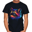 Colorful Raccoon - Mens T-Shirts RIPT Apparel Small / Black