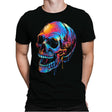 Colorful Skull - Mens Premium T-Shirts RIPT Apparel Small / Black