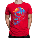 Colorful Skull - Mens Premium T-Shirts RIPT Apparel Small / Red