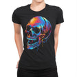 Colorful Skull - Womens Premium T-Shirts RIPT Apparel Small / Black
