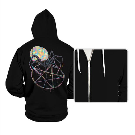 Colorful Widow - Hoodies Hoodies RIPT Apparel Small / Black