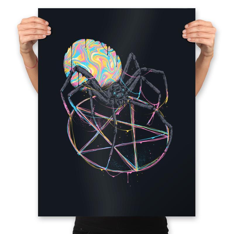 Colorful Widow - Prints Posters RIPT Apparel 18x24 / Black