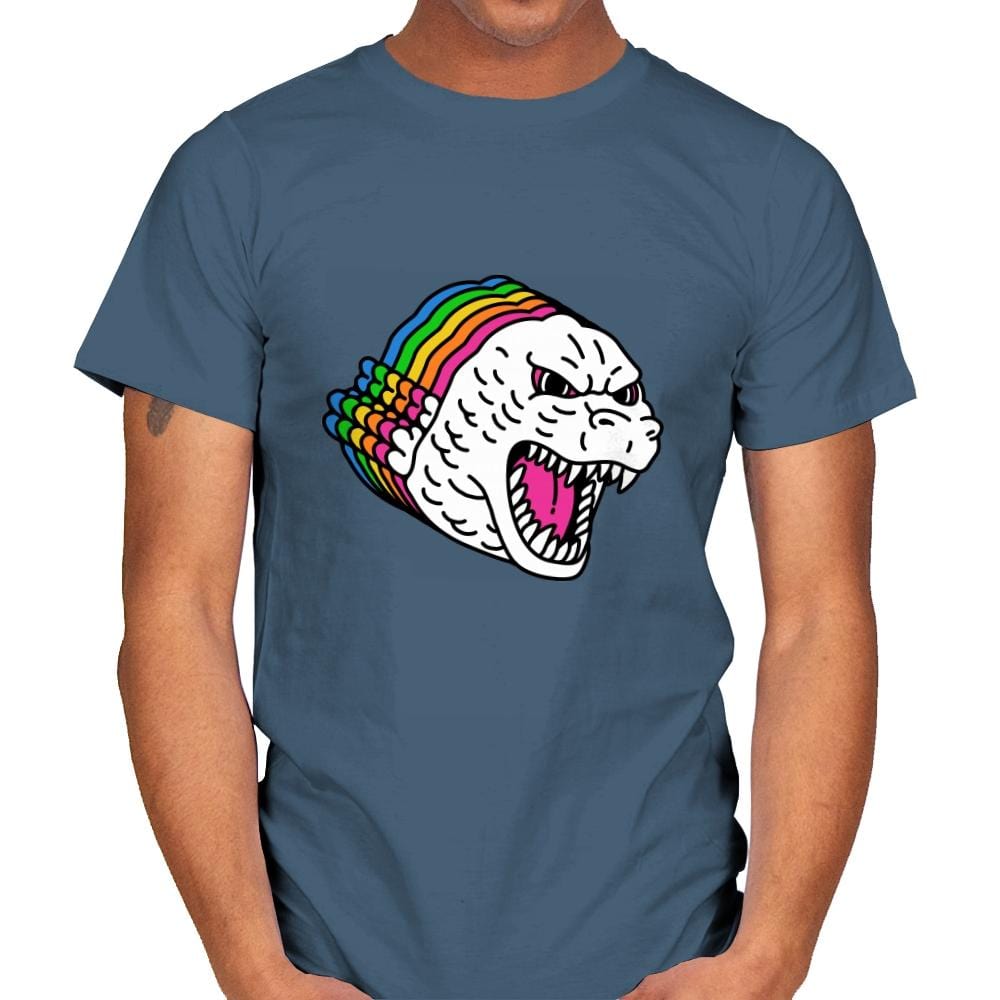 Colors of Godzilla - Mens T-Shirts RIPT Apparel Small / Indigo Blue