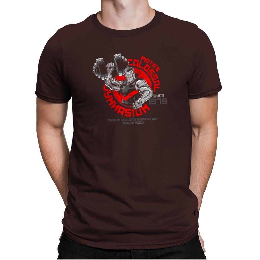Colossal Gym Exclusive - Mens Premium T-Shirts RIPT Apparel Small / Dark Chocolate