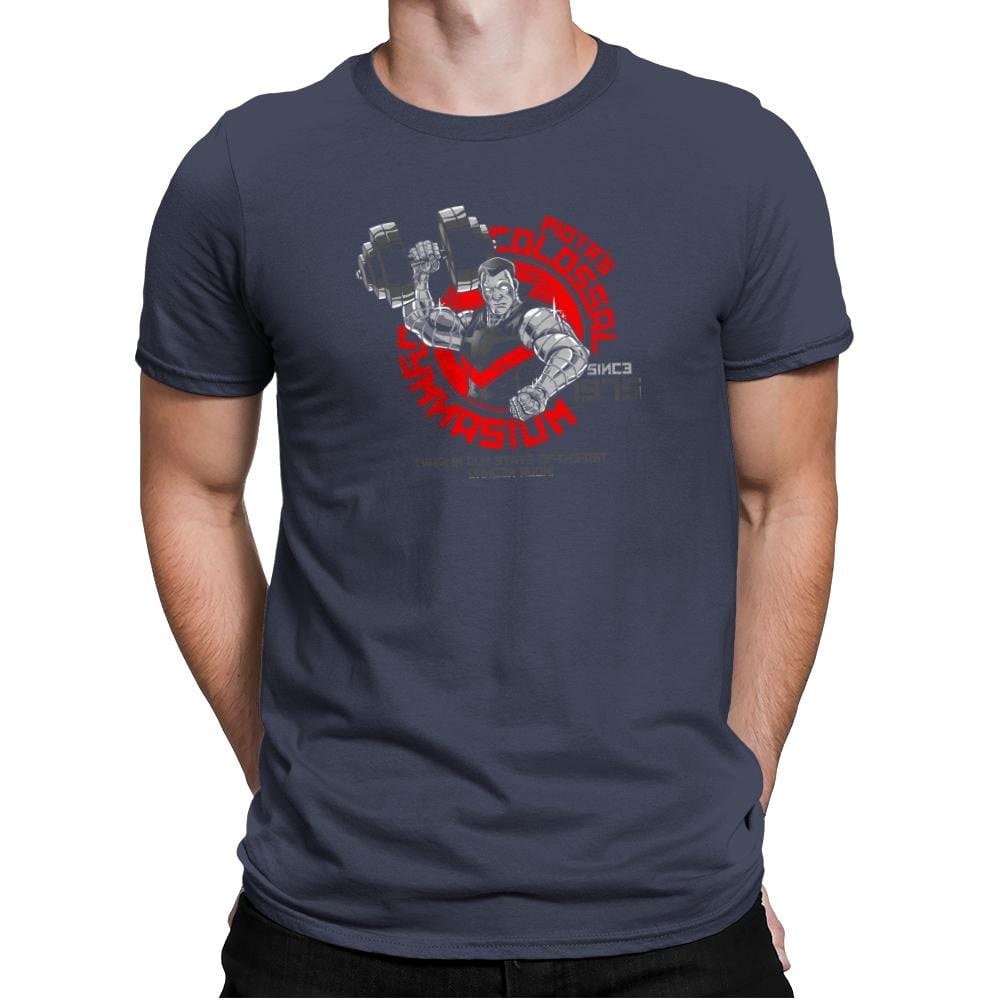 Colossal Gym Exclusive - Mens Premium T-Shirts RIPT Apparel Small / Indigo
