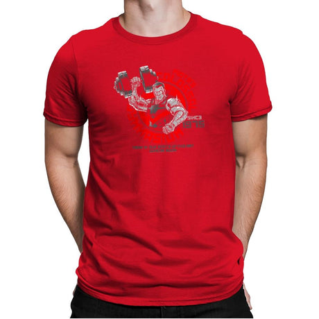 Colossal Gym Exclusive - Mens Premium T-Shirts RIPT Apparel Small / Red