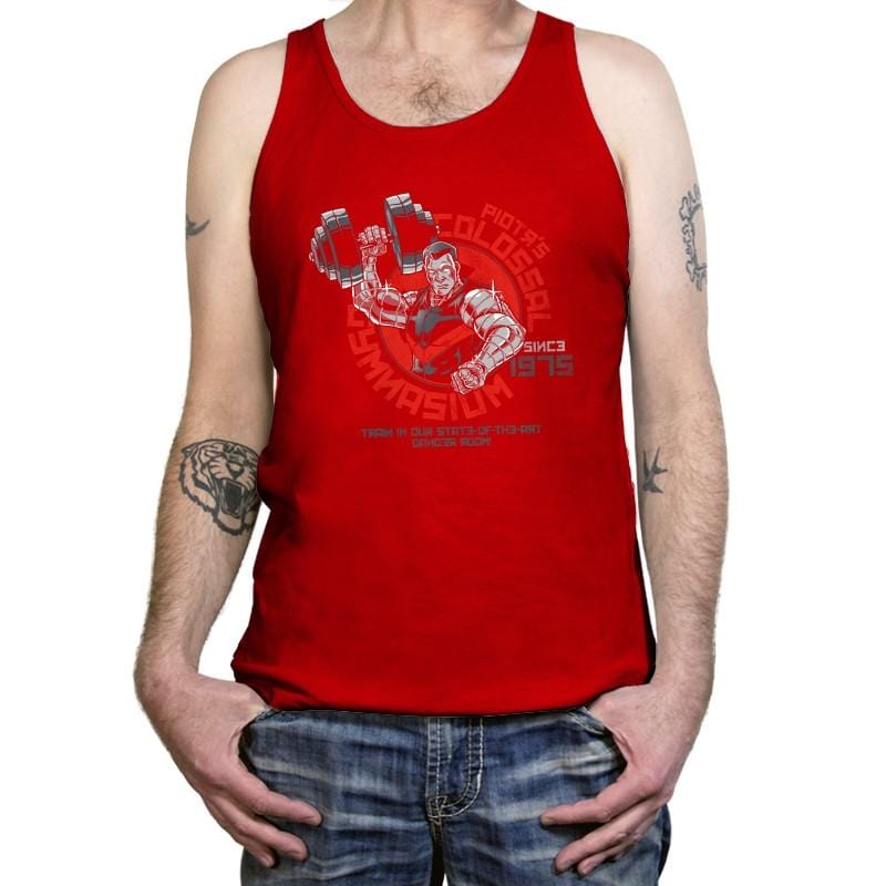 Colossal Gym Exclusive - Tanktop Tanktop RIPT Apparel X-Small / Red